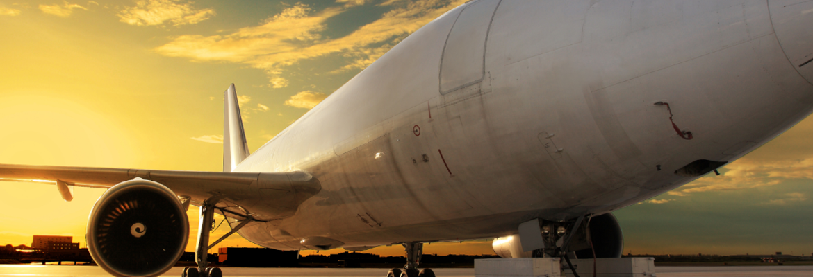 Airplane sunset 1