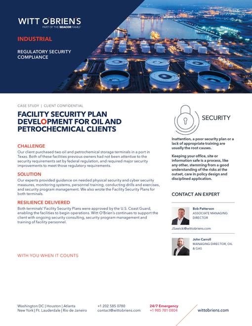 Case Study Regulatory Security Compliance